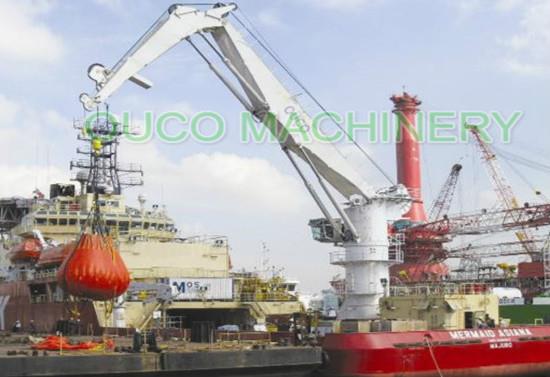 Popular Marine Knuckle Boom Crane OUCO Made Overseas With European Standards