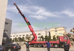 100t Heavy Duty semi-koleno Boom Truck montované žeriav