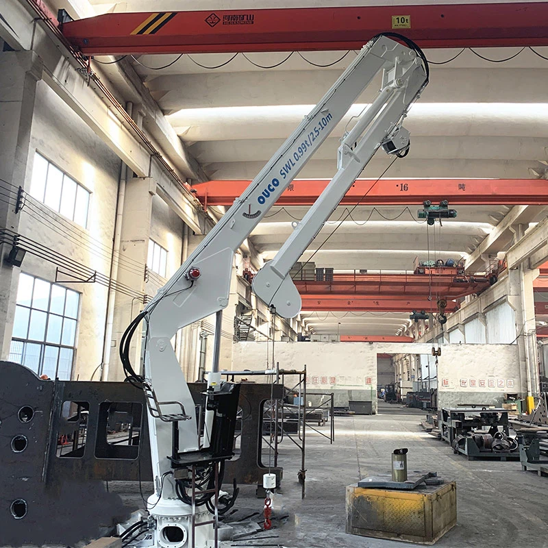 Morský žeriav s certifikáciou ABS 0,99T10M s hydraulickým kĺbom